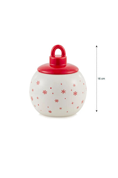 LC Waikiki Lcw Home Mixed Christmas Themed Ceramic Storage Container