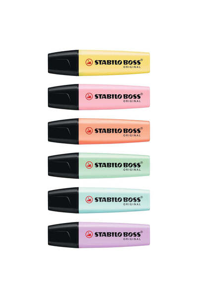 Stabilo Marker evidențiator pastel BOSS Original, set 6 culori