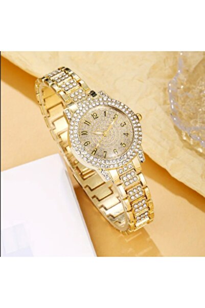 Geneva Stylish design stone wristwatch