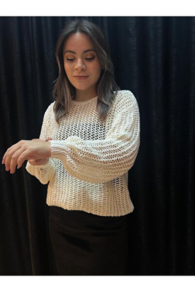 Elit Butik Hand-Knitted Fishnet Sweater
