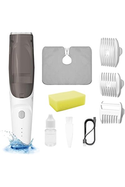 NovalLife Baby Hair Clipper - Rechargeable Silent Waterproof Trimmer with Vacuum