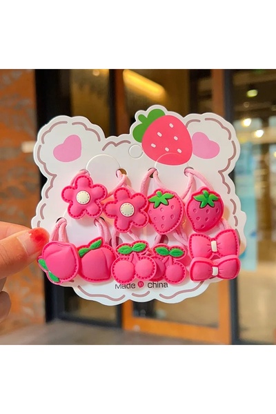 Virago Set de 10 catarame din cauciuc pentru copii, cu fructe