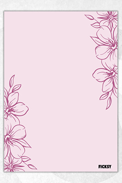 Ficksy دفتر ملاحظات A5 بدون خطوط - 50 ورقة - مذكرة - دفتر ملاحظات - ورق ملاحظات