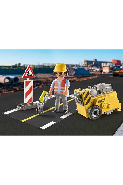 Playmobil Set Cadou Dispozitiv De Taiere Asfalt