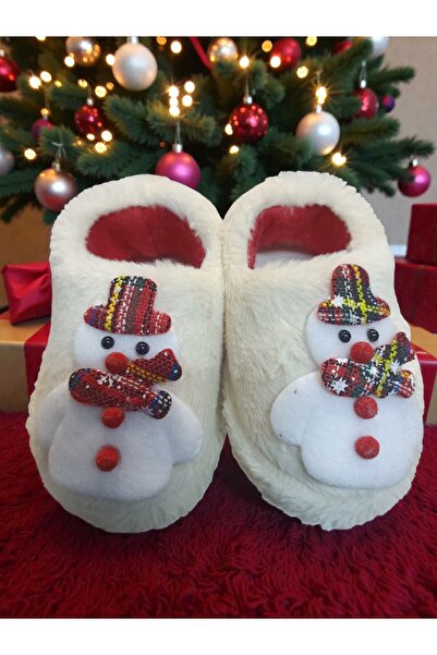 Huzurlu Adımlar New Year Themed Children's Slippers