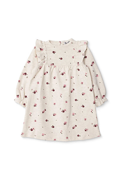 ebebek Hello Baby HelloBaby Kız Bebek Elbise Jakar Örme Bisiklet Yaka Uzun Kol