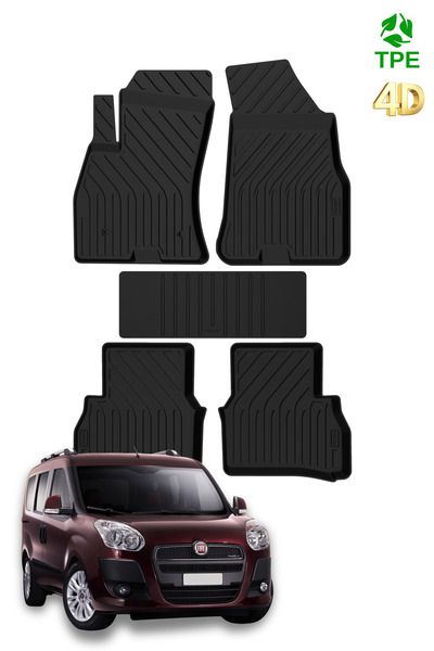 Genel Markalar Fiat Doblo 2010-2022 Arası Uyumlu Paspas Araca Özel Üretim 4D ...