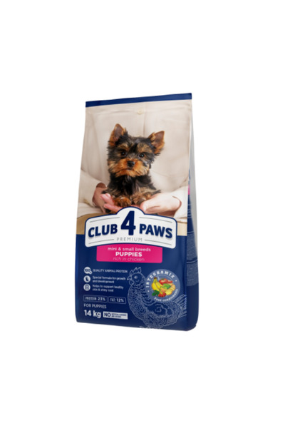 Club4Paws Club 4 Paws dry food for mini puppies - Chicken, 14kg