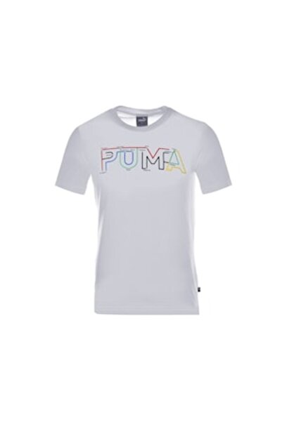 Puma Men's T-Shirt, White, 100% Cotton, Size M