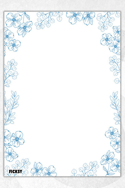 Ficksy دفتر ملاحظات A5 بدون خطوط - 50 ورقة - مذكرة - دفتر ملاحظات - ورق ملاحظات