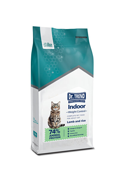 Dr.Trend Premium Indoor hrana pentru pisici - Miel si orez, 7kg