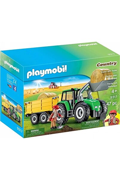 Playmobil - Tractor cu remorca si incarcator frontal