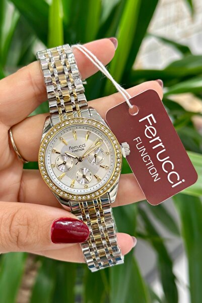 Ferrucci Çelik Kordon Su Geçirmez Garantili Kadın Kol Saati