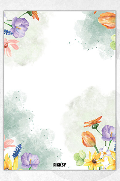 Ficksy دفتر ملاحظات A5 بدون خطوط - 50 ورقة - مذكرة - دفتر ملاحظات - ورق ملاحظات