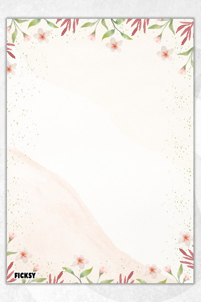 Ficksy Flower Note Paper - A5 Size - 50 Sheets - Notepad - Memopad - Memo Pad - To Do List