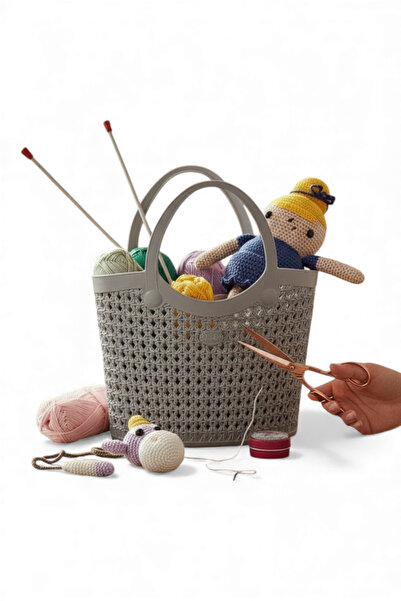 Milenay Silicone Flexible Multi-Purpose Basket, Bag Organizer, Suitable for Indoor and Outdoor Use