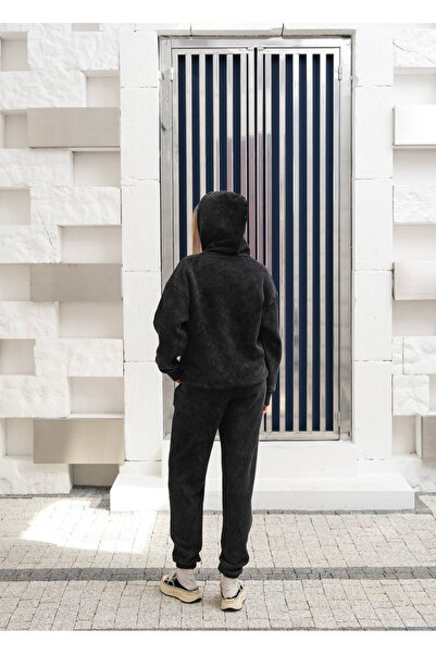 SOLİS MODA Women's Hooded Winter Tracksuit Set 3 Yarn