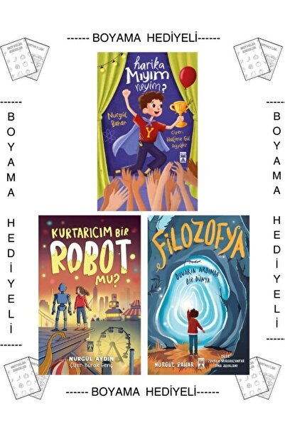 Timaş Çocuk Boyamalı- Harika Mıyım Neyim Kurtarıcım Bir Robot Mu Filozofya Nu...