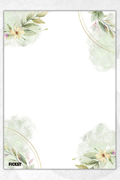 Ficksy دفتر ملاحظات A5 بدون خطوط - 50 ورقة - مذكرة - دفتر ملاحظات - ورق ملاحظات