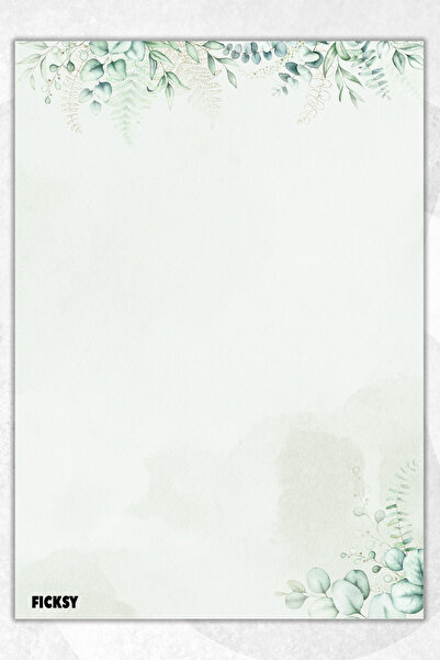 Ficksy Flower Note Paper - A5 Size - 50 Sheets - Notepad - Memopad - Memo Pad - To Do List