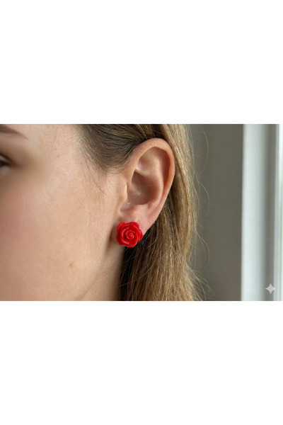 B2 Studio Gül Küpe (Farklı Renk Seçenekleri)