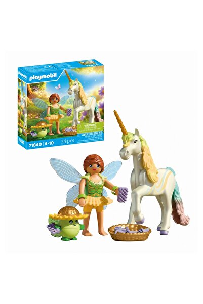 Playmobil - Role play toy Collectible figurine Rainbow Flower unicorn and fairy