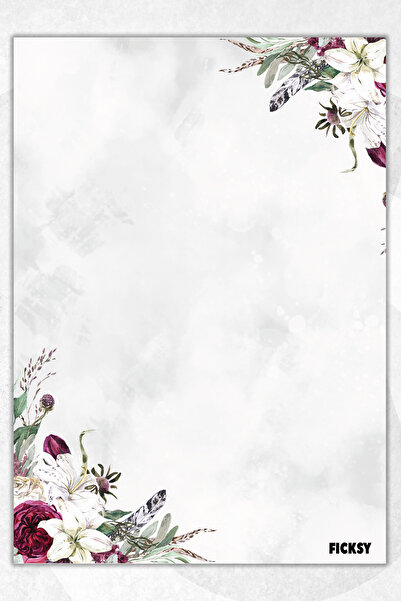 Ficksy دفتر ملاحظات A5 بدون خطوط - 50 ورقة - مذكرة - دفتر ملاحظات - ورق ملاحظات