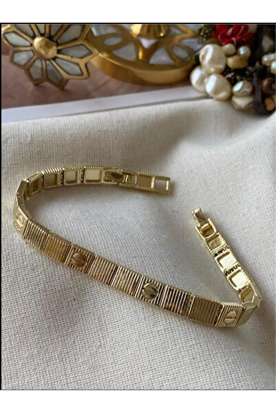 ASD TAKI سوار من الفولاذ المقاوم للصدأ بلون ذهبي من سلسلة فيدا موديل لوف