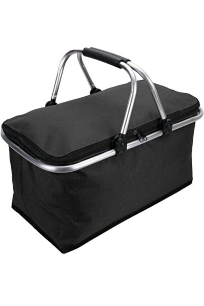 BASURRAH سلة نزهة كبيرة معزولة حرارياً، باللون الأسود