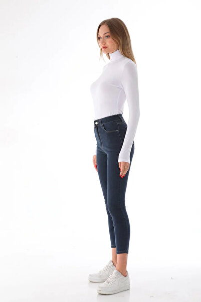 infernum Viscose Full Turtleneck Snap Fastener Bodysuit