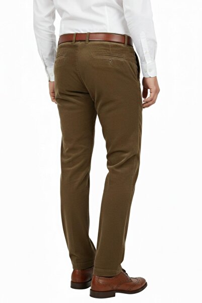 LAVETTO Men's Winter Velvet Trousers Classic Fit Bgl-St04827