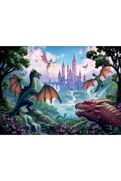 RAVENSBURGER Puzzle Dragoni, 300 Piese