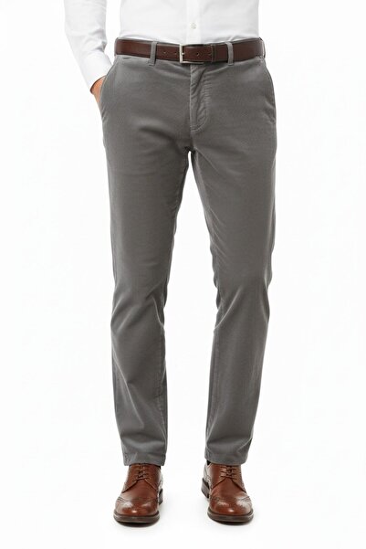 LAVETTO Men's Winter Velvet Trousers Classic Fit Bgl-St04827