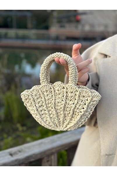 Nenya MİDYE HASIR ÇAPRAZ ÇANTA