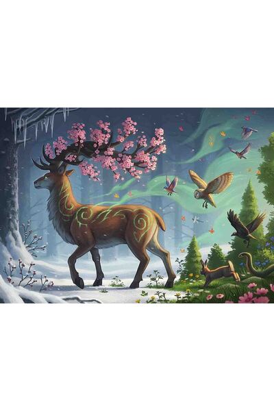 RAVENSBURGER Puzzle Cerb de primăvară 1000 piese (10217385)