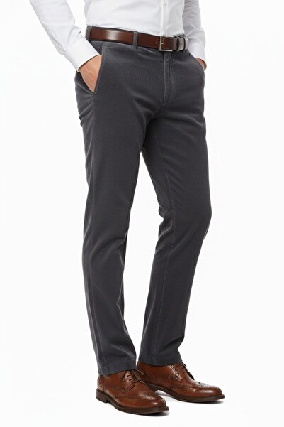 LAVETTO Men's Winter Velvet Trousers Classic Fit Bgl-St04827