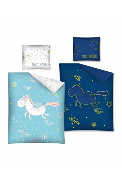 SMUKEE HOME Space Unicorn Bed Linen - Glows in the Dark