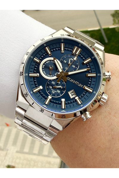 Quantum 10 ATM Su Geçirmez Çelik Kasa Kordon Erkek Kol Saati