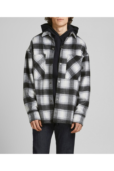 Jack & Jones Jacket, White/Black