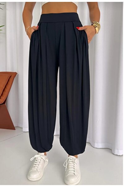 Nokta Moda Dark Blue Women's Shalwar Pants