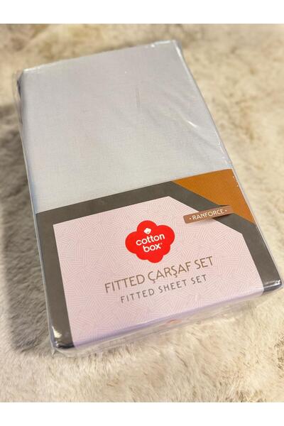 Cotton Box King Size Double Cotton Fitted Elastic Ranforce Sheet Set