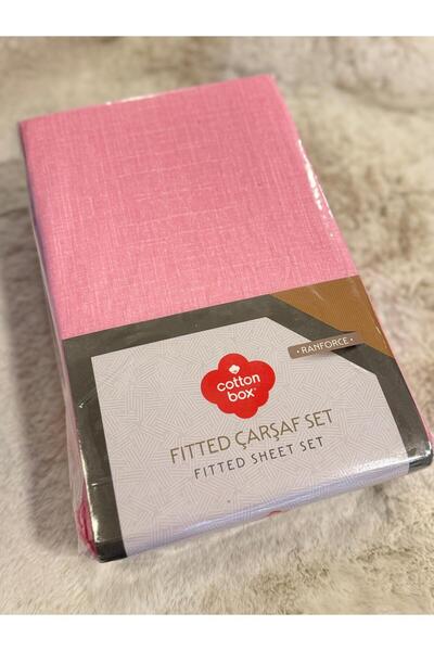 Cotton Box King Size Double Cotton Fitted Elastic Ranforce Sheet Set
