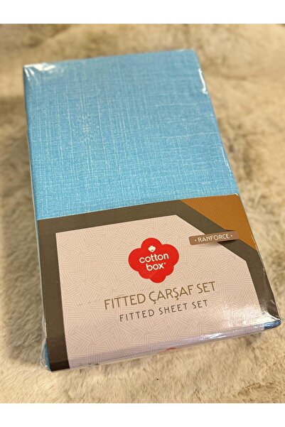 Cotton Box King Size Double Cotton Fitted Elastic Ranforce Sheet Set