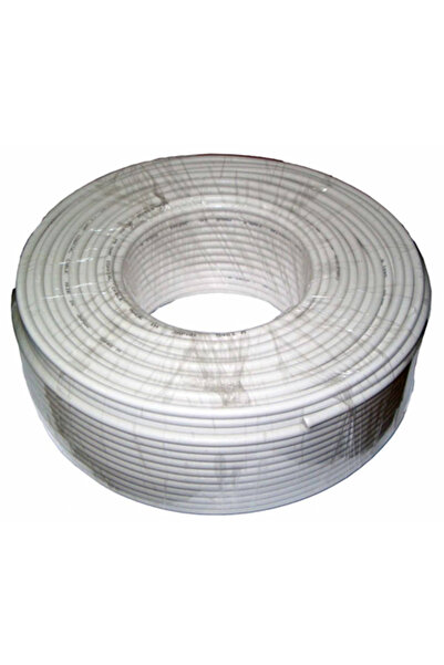 KlaussTech 3C2V Coaxial Cable Roll White, 100m