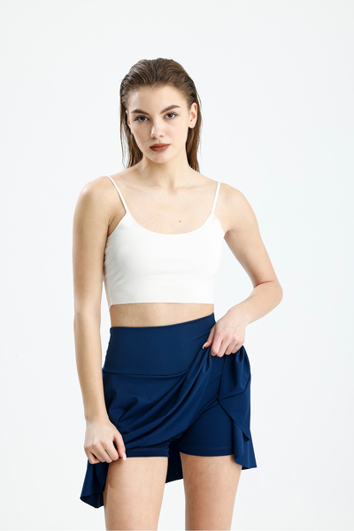 let s shine Sports Shorts Skirt Diver Fabric Loose Cut