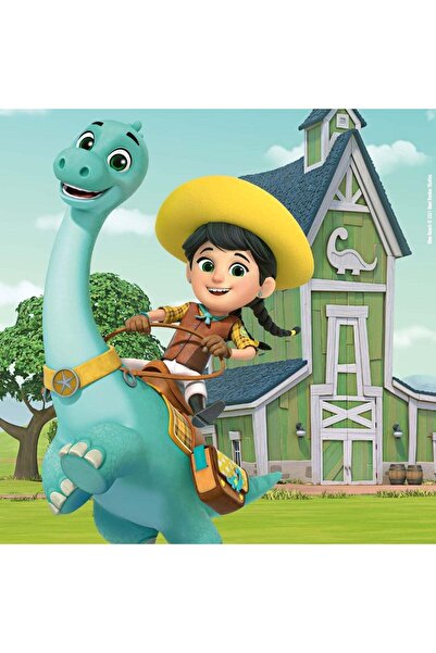 RAVENSBURGER Puzzle Dino Ranch, 3X49 Piese