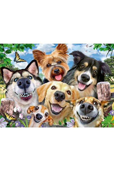 RAVENSBURGER - Selfie puzzle with puppies 500 pieces new design