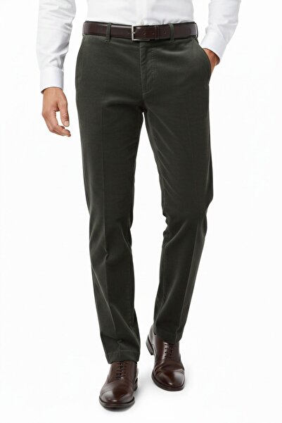 LAVETTO Men's Winter Velvet Trousers Classic Fit Bgl-St04828