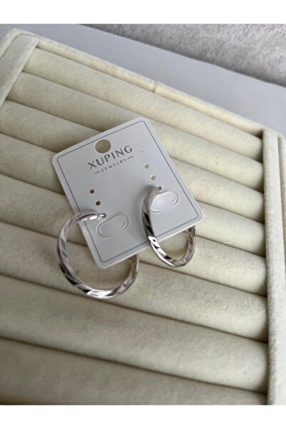 ZRN AKSESUAR Xuping Quality Stylish Trend Style Stylish Earrings Silver Color