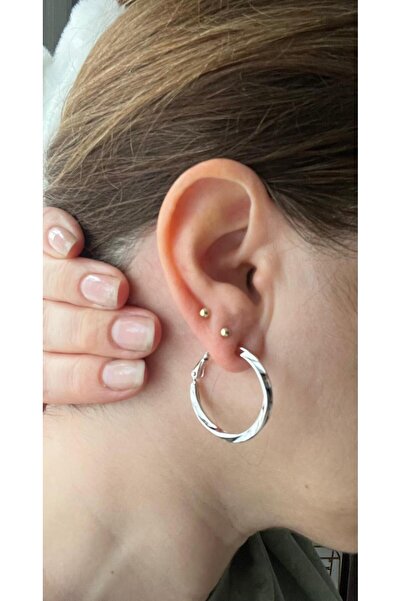 ZRN AKSESUAR Xuping Quality Stylish Trend Style Stylish Earrings Silver Color